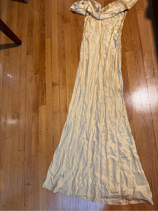 Reformation Dresses & Skirts - Reformation Butter Yellow Off the shoulder gown